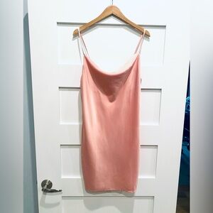 Altar’d State pink silky mini dress